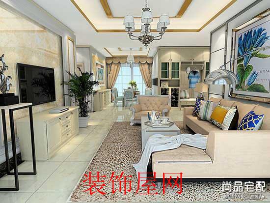 欧式客厅吊顶装修效果图