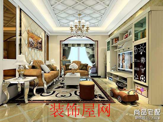 欧式客厅吊顶装修效果图