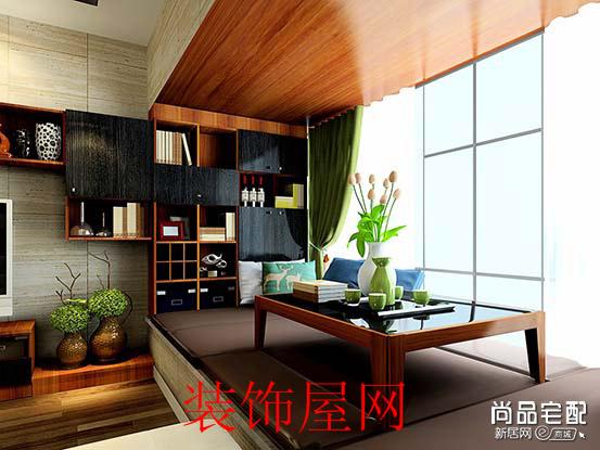 阳台桑拿板吊顶效果图