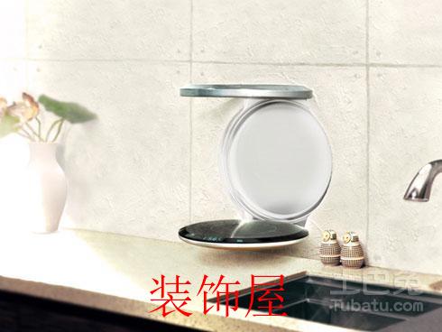 能折叠进墙壁的烟机和灶具 科技感十足