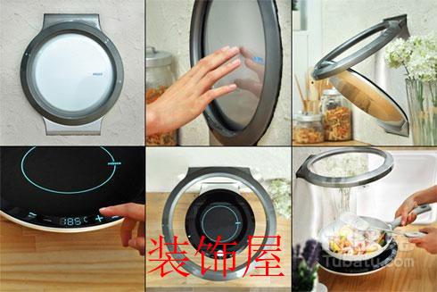 能折叠进墙壁的烟机和灶具 科技感十足 能折叠进墙壁的烟机和灶具 科技感十足